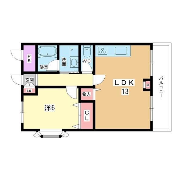 豊中市北条町マンション 間取り図画像