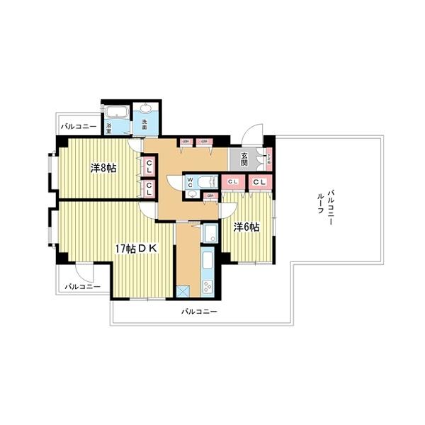 豊中市南桜塚マンション 間取り図画像