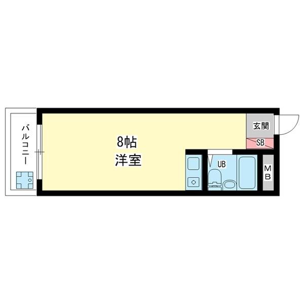 豊中市上野西マンション 間取り図画像
