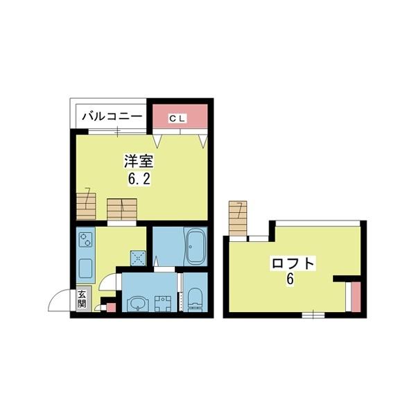 豊中市螢池北町アパート 間取り図画像