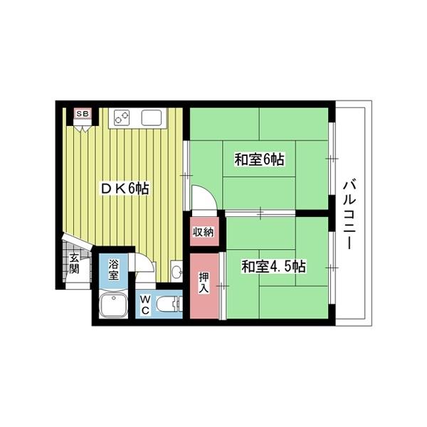 豊中市曽根西町マンション 間取り図画像