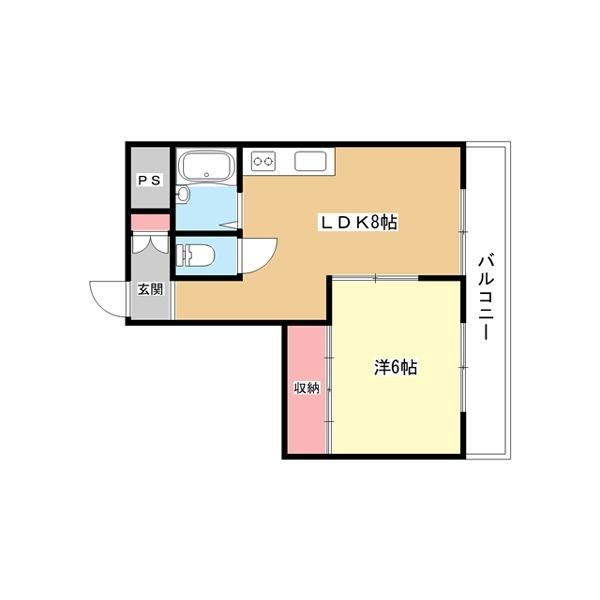 豊中市桜の町マンション 間取り図画像