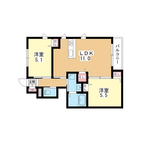 豊中市刀根山マンション 間取り図画像