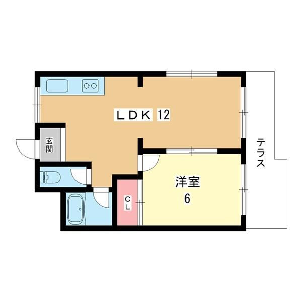 豊中市服部西町マンション 間取り図画像