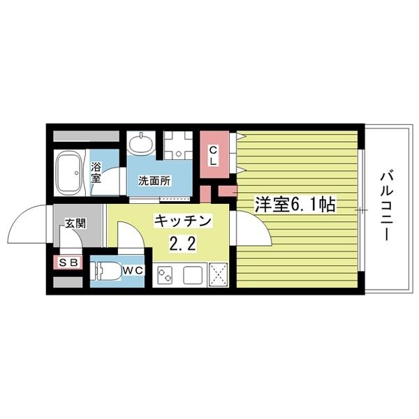 豊中市岡上の町マンション 間取り図画像