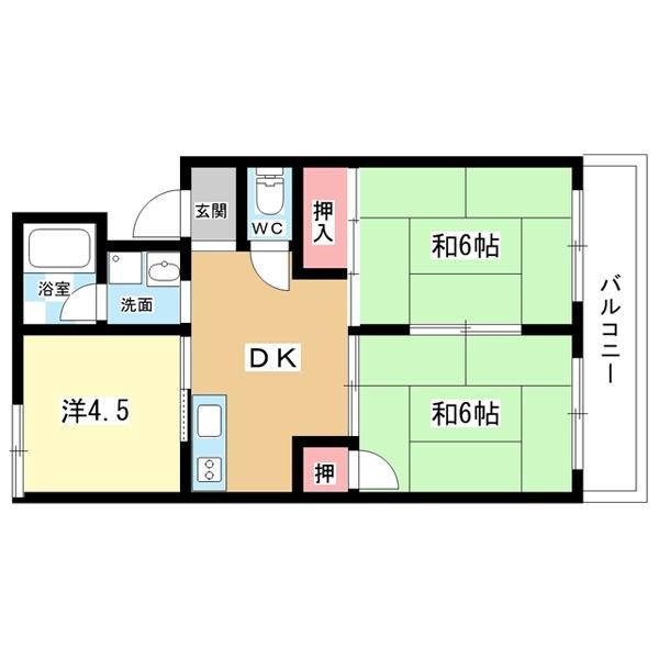 豊中市上津島マンション 間取り図画像