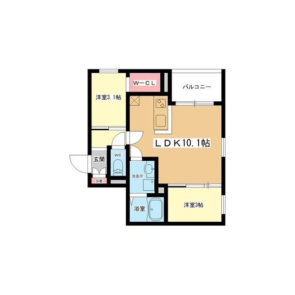 豊中市千成町アパート 間取り図画像