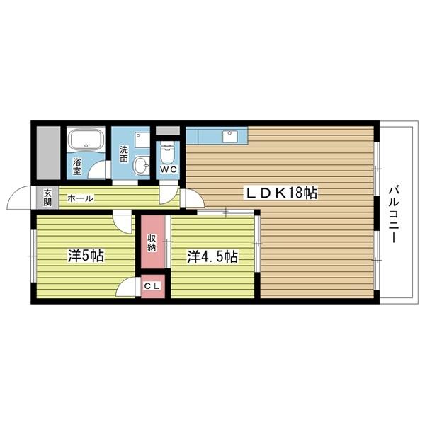 豊中市待兼山町マンション 間取り図画像