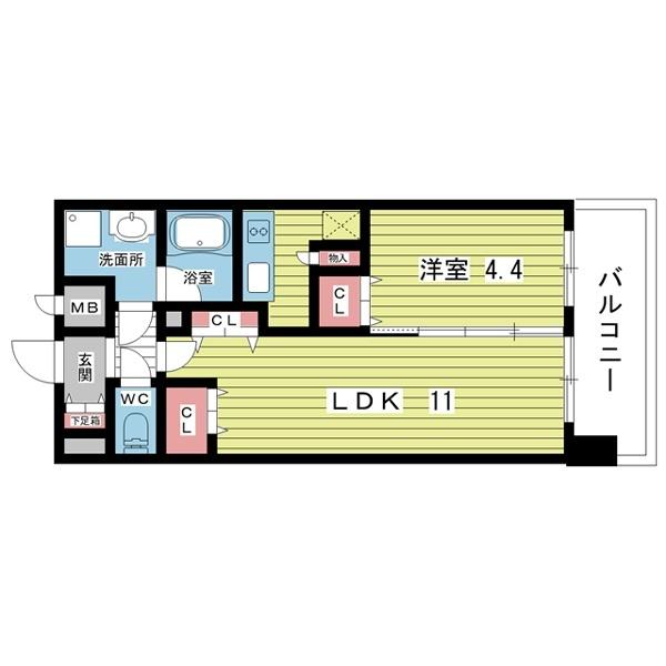 豊中市螢池西町マンション 間取り図画像