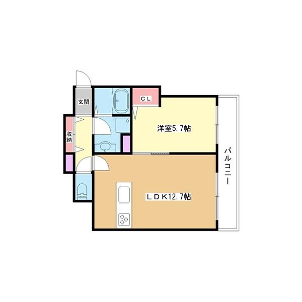 豊中市立花町マンション 間取り図画像