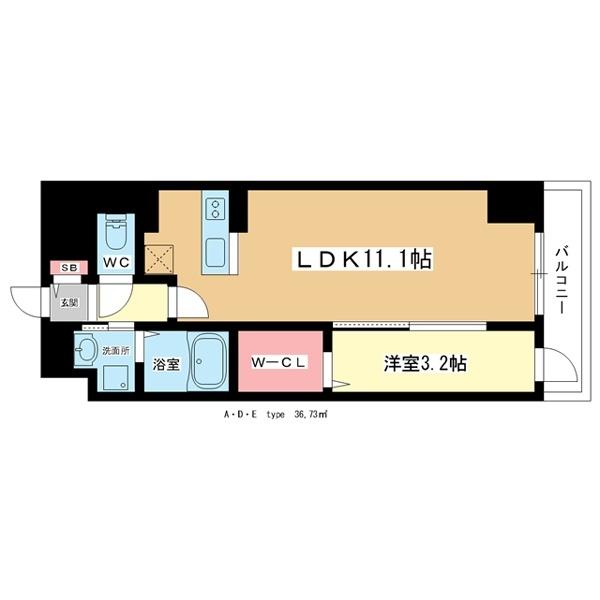 豊中市稲津町マンション 間取り図画像
