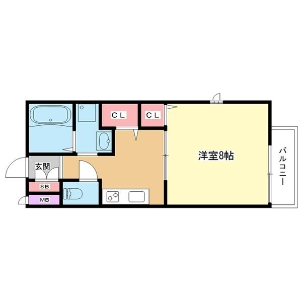 豊中市柴原町アパート 間取り図画像