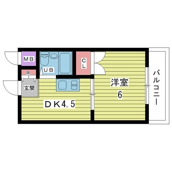 豊中市箕輪マンション 間取り図画像