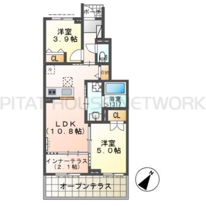 南向き１階のお部屋です