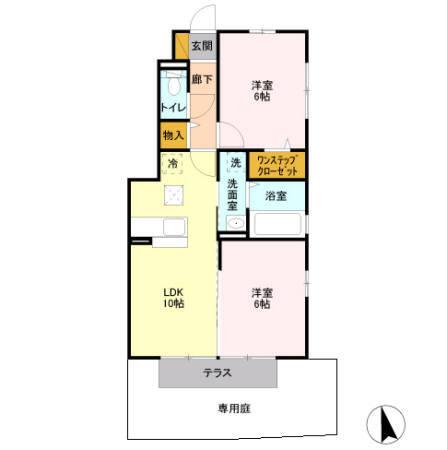 コンフォート　プレジオ（101） 間取り図画像
