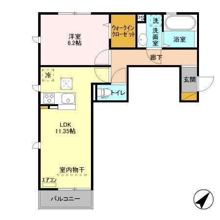 Droom SAKURA.B（105） 間取り図画像
