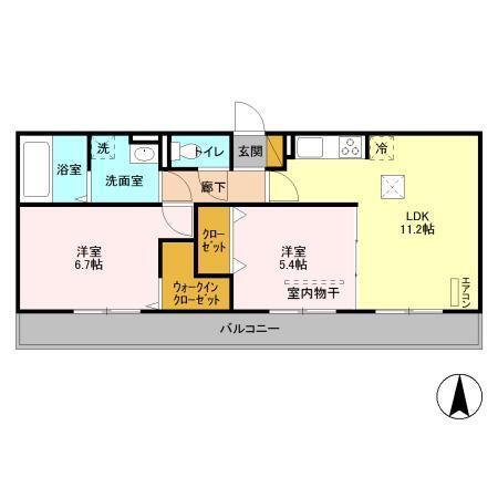 Droom SAKURA.J（102） 間取り図画像