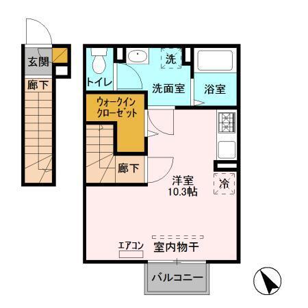 アインス　C棟（201） 間取り図画像