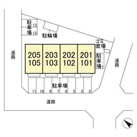espacio（101） 駐車場