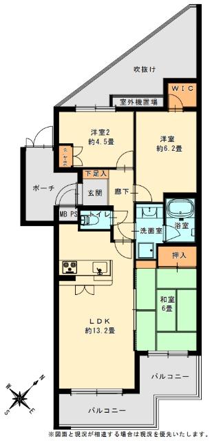 ハイホーム佐倉Ⅰ番館（504） 間取り図画像