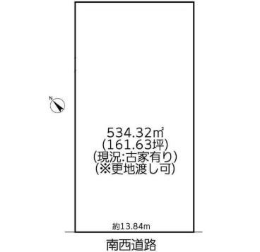 佐倉市臼井　売地 区画図