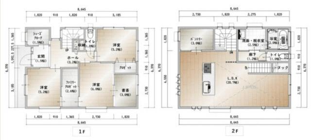 中古戸建◆佐倉市六崎◆売戸建住宅 間取り図画像