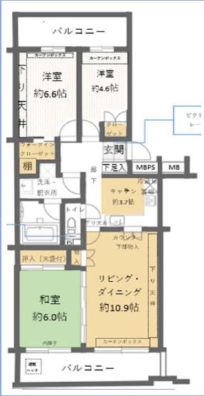 ハイホーム佐倉Ⅱ番館 間取り図画像