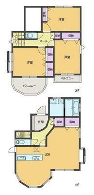 佐倉市井野１６１０　中古戸建 間取り図画像