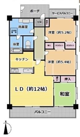 ダイアパレス千葉桜木 間取り図画像
