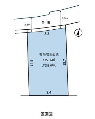 佐倉市大蛇町485　売地 区画図