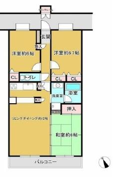 ダイアパレス千城台Ⅱ 間取り図画像
