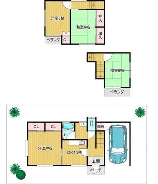 佐倉市大蛇町506　中古戸建 間取り図画像