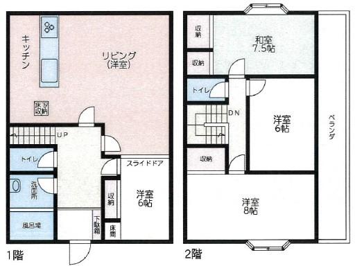 八街市八街に53番地　中古戸建 間取り図画像