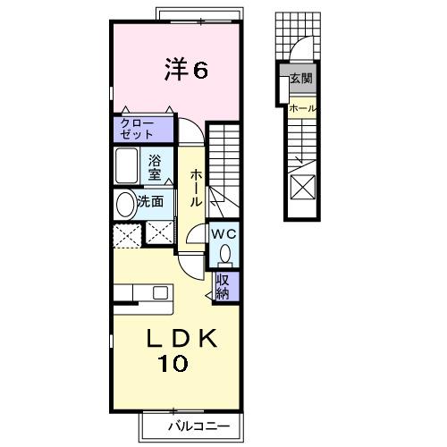モデルノパラッツオ（203） 間取り図画像