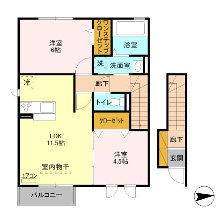 ガーディアン上野（201） 間取り図画像