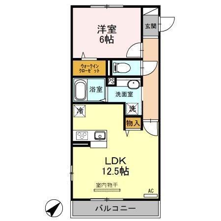 メテオール（205） 間取り図画像