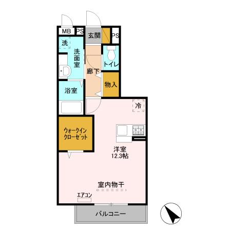Tryall（201） 間取り図画像
