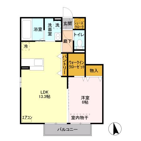 ラフィネ・ドミール　参番館（203） 間取り図画像