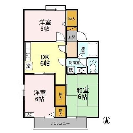 セジュールグランデ　Ⅳ（202） 間取り図画像