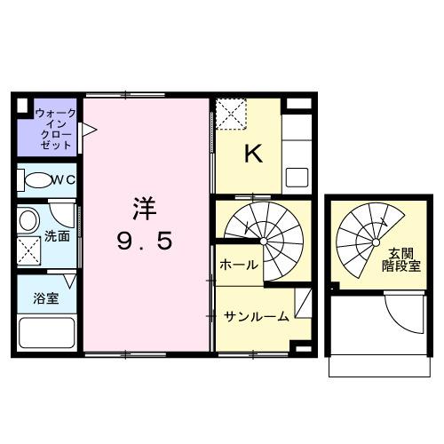 ヴェルディアーレ　Ⅰ（202） 間取り図画像