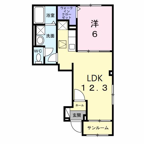 プロムナード・Ｋ（102） 間取り図画像