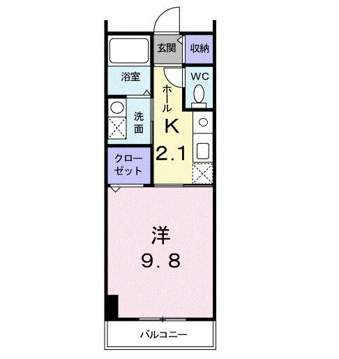 キュ−ズ・リヴィエ−ル（508） 間取り図画像