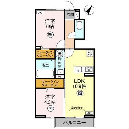 CLASSEUM桶川泉　Ⅴ（103） 間取り図画像