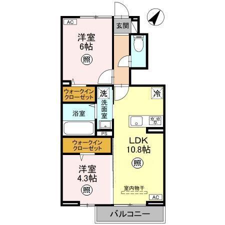 CLASSEUM桶川泉　Ⅴ（107） 間取り図画像