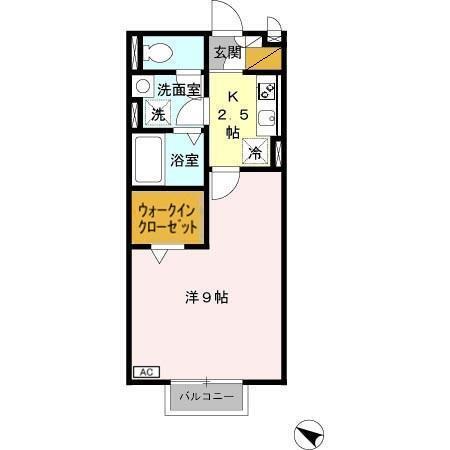 メイプルスタジオ（202） 間取り図画像