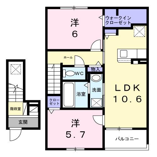ジール（202） 間取り図画像