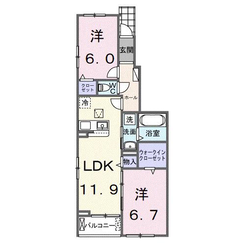 仮称　シエル白岡　Ⅰ（105） 間取り図画像