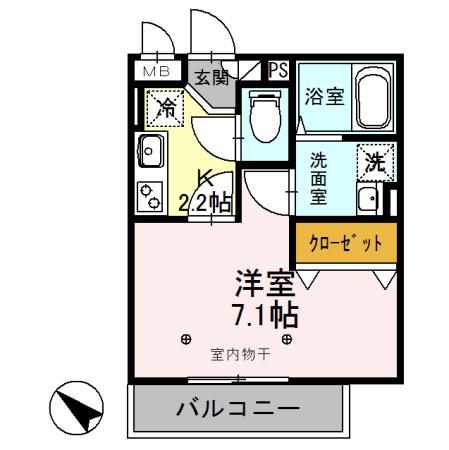 シャルマン（201） 間取り図画像