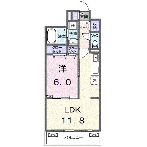 パインズ　グレイス−Ｖ（305） 間取り図画像