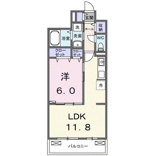 パインズ　グレイス−Ｖ（205） 間取り図画像